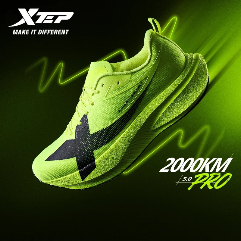 Tênis de Corrida XTEP 2000km PRO Masculino Primavera 2026 Maciez Durabilidade Estabilidade Conforto Leve Esportivo Masculino 874219110026