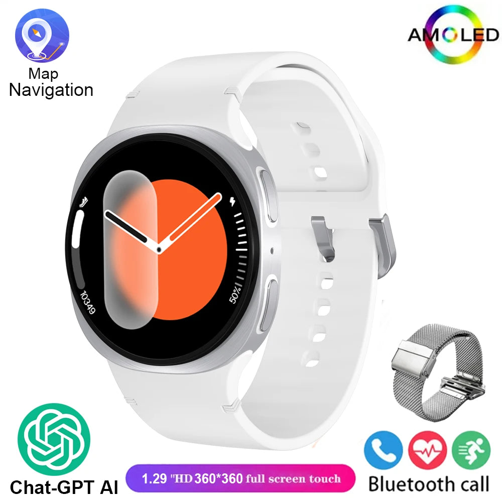 2025 Novos Relógios 8 Mini GPS Track Smart Watch para Homens Mulheres Saúde Esporte AMOLED Frequência Cardíaca Chamada Bluetooth Smartwatch À Prova D'água