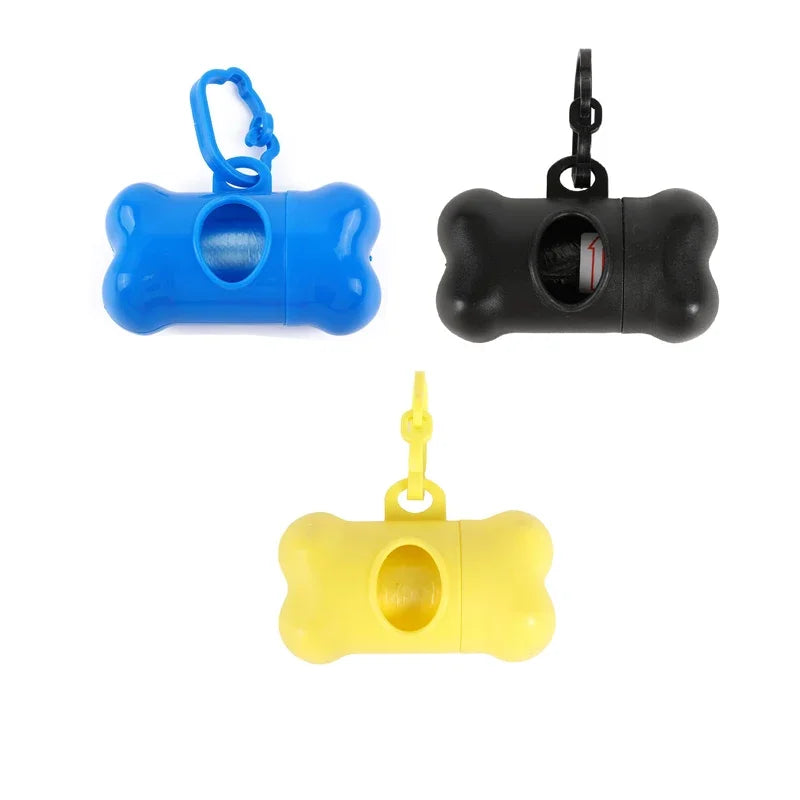 1/2/3/4/10pcs Bone Shaped Pet Garbage Bag Dispenser for Dogs Carrying Cleaning Supplies When Going Out