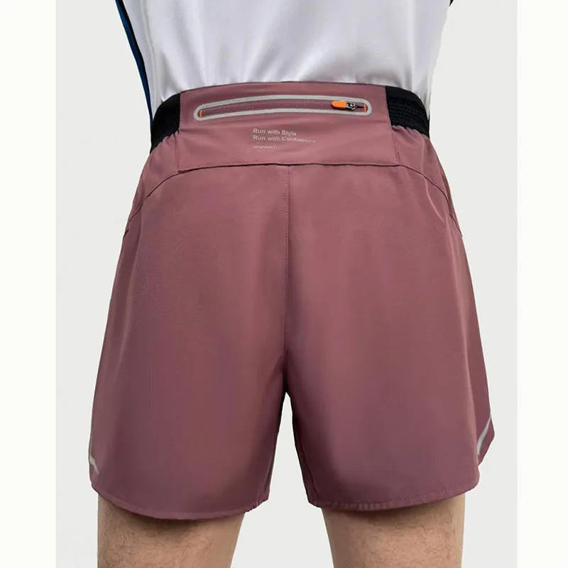 Shorts Masculinos para Corrida Academia Maratona Atletismo Esportes 2 em 1 Secagem Rápida Treino Fitness Calções de Verão Masculino