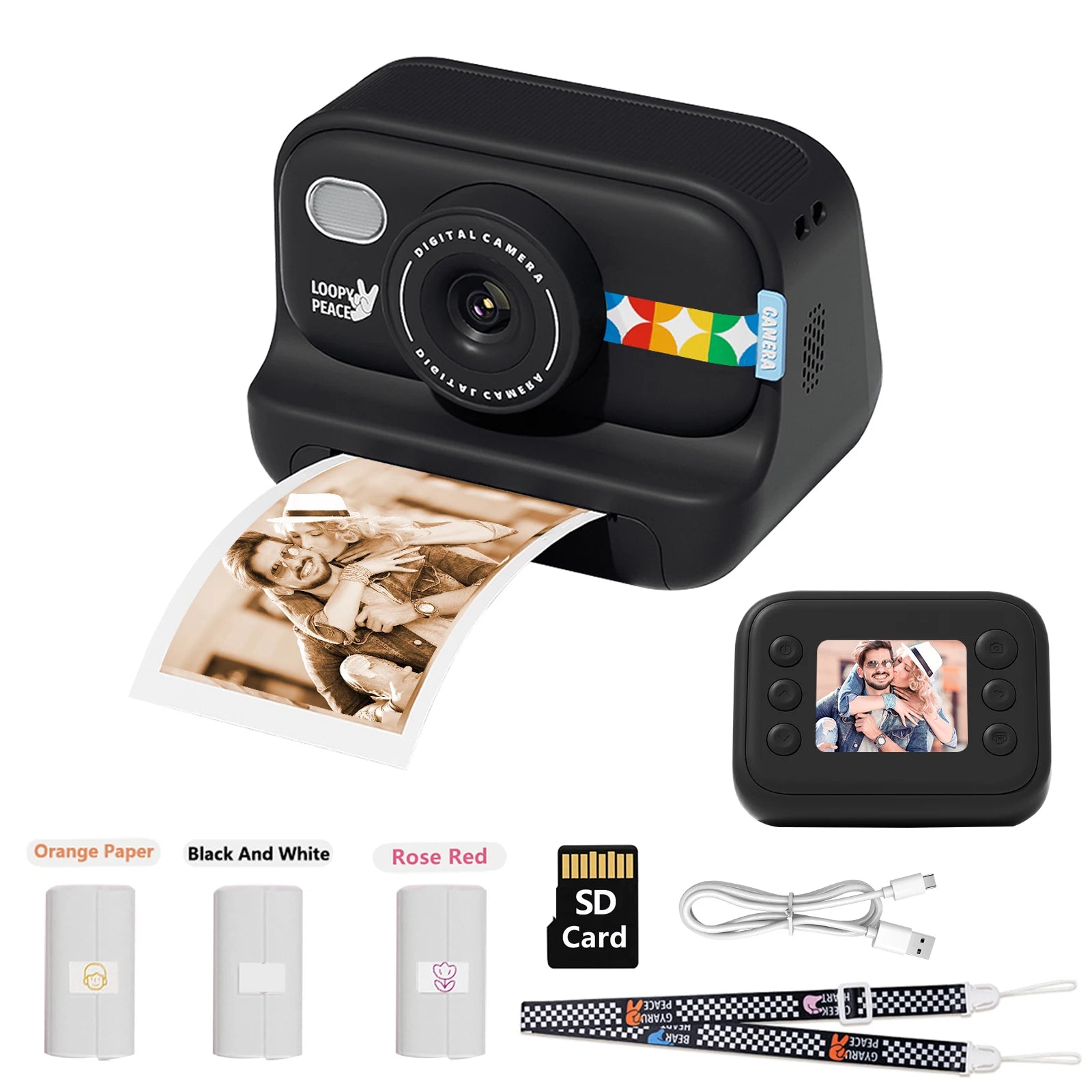 Color Instant Print - Camera for - kids, Christmas Birthday