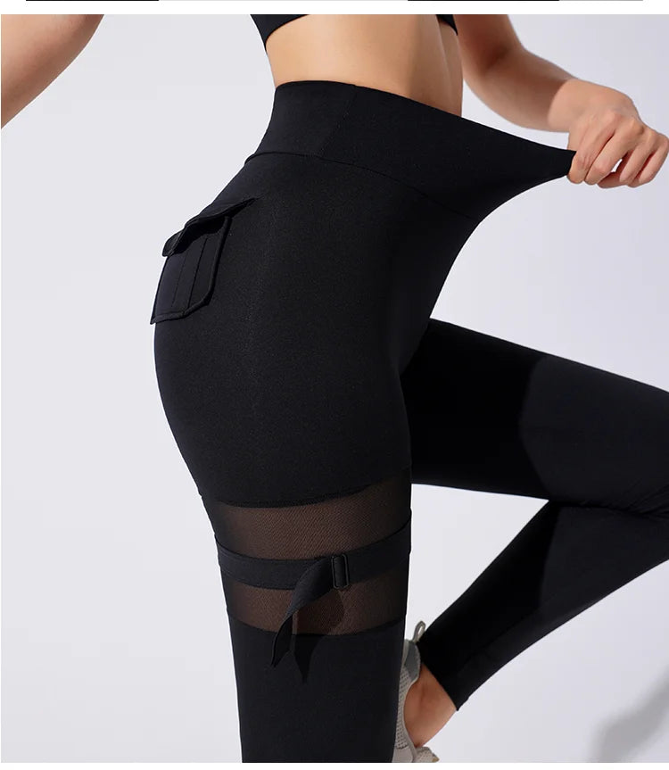 Mulher Novo Estilo Quente Roupa de Academia Treino Esportivo Calças Legging Recortadas Fitness Feminina Cintura Alta Yoga Tights