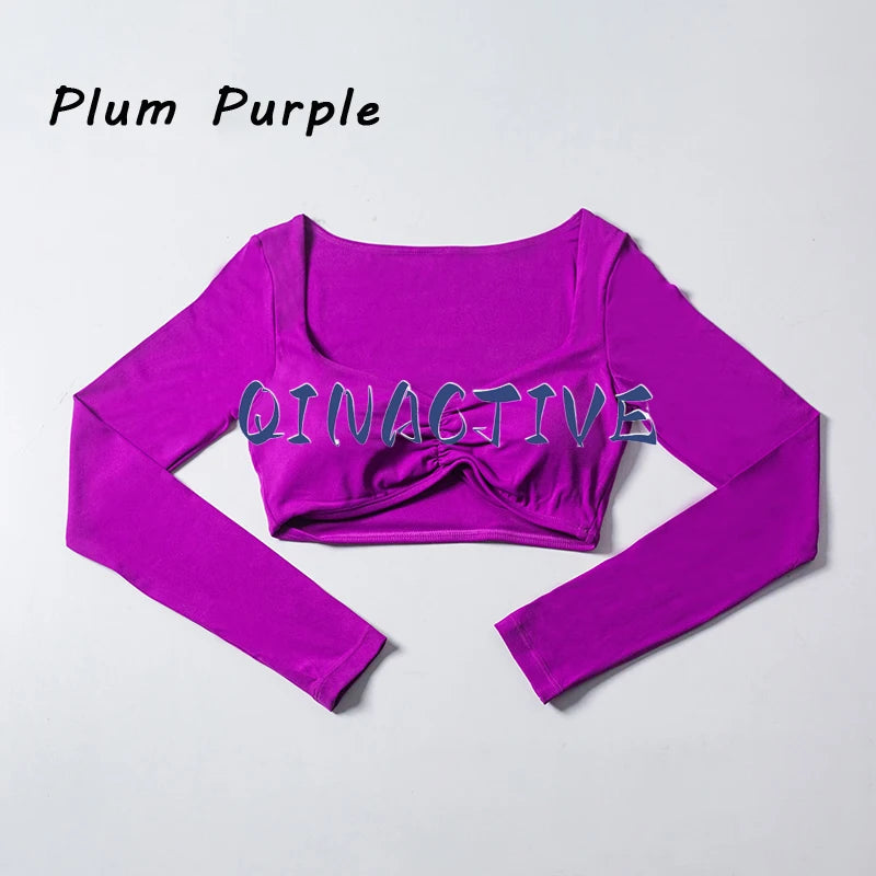 Top Cropped Manga Longa Feminino — Estilo e Performance no Treino