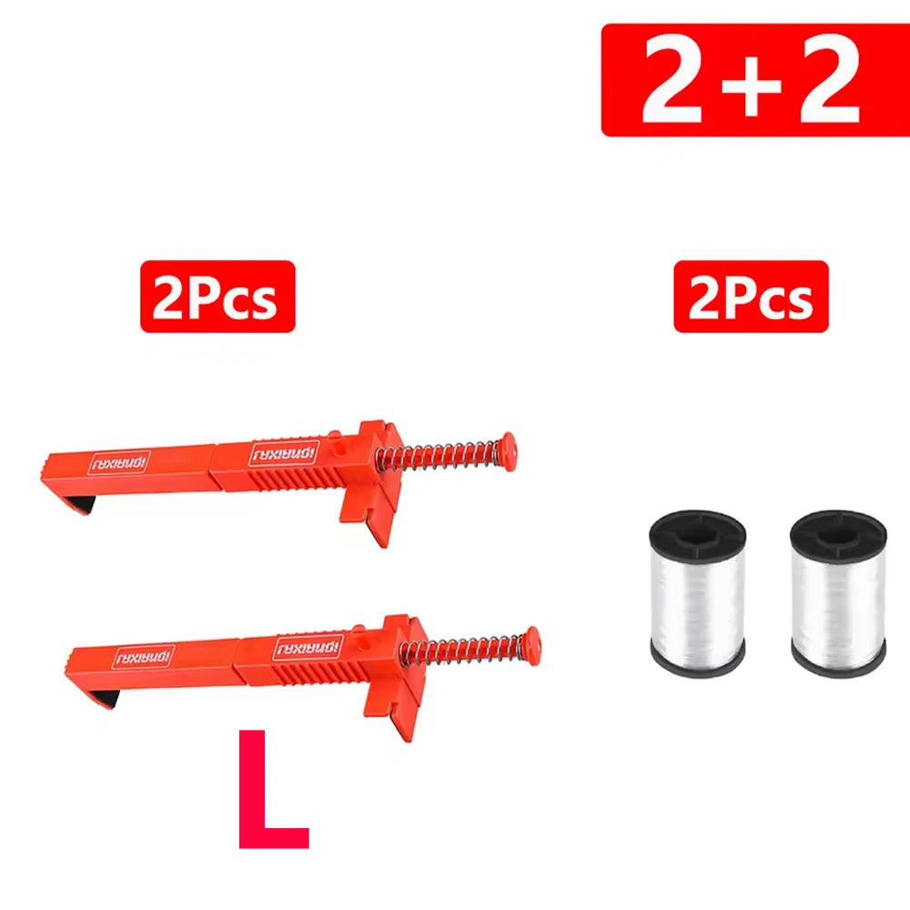 1-6pcs Bricklaying Wire Drawer Liner Construction Tool Bricklaying Wall Builder Building Wire Frame Brick Liner Runner Levelers