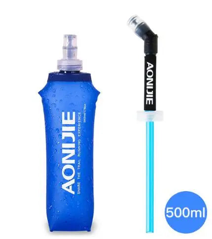AONIJIE 250ML 600ML Foldable Silicone Soft Flask Water Bottle for Outdoor Sport Traveling Running Kettle Hydration Pack Bag Vest