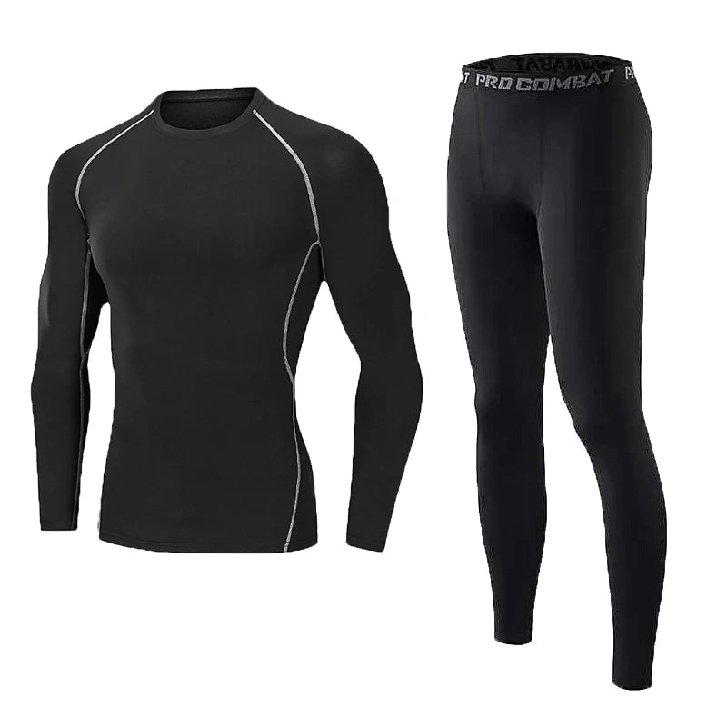 Uma peça de blusa masculina justa de manga comprida, fina, de secagem rápida e alta elasticidade para fitness, adequada para esportes de primavera e verão