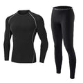 Uma peça de blusa masculina justa de manga comprida, fina, de secagem rápida e alta elasticidade para fitness, adequada para esportes de primavera e verão