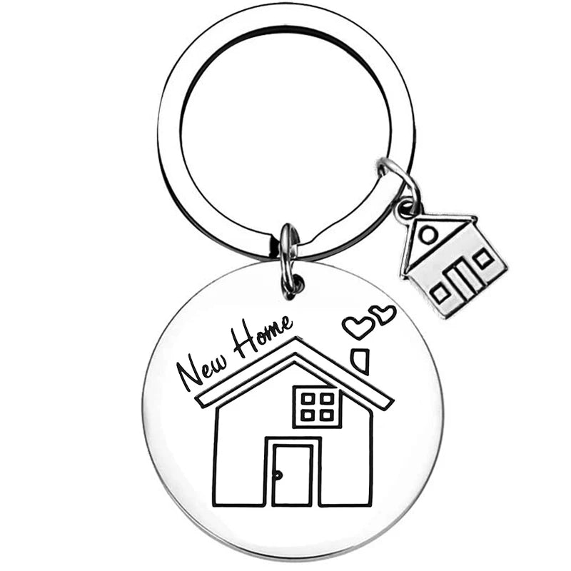 Chaveiro de Aço Inoxidável WonderNest Novo Lar Chá de Casa Nova