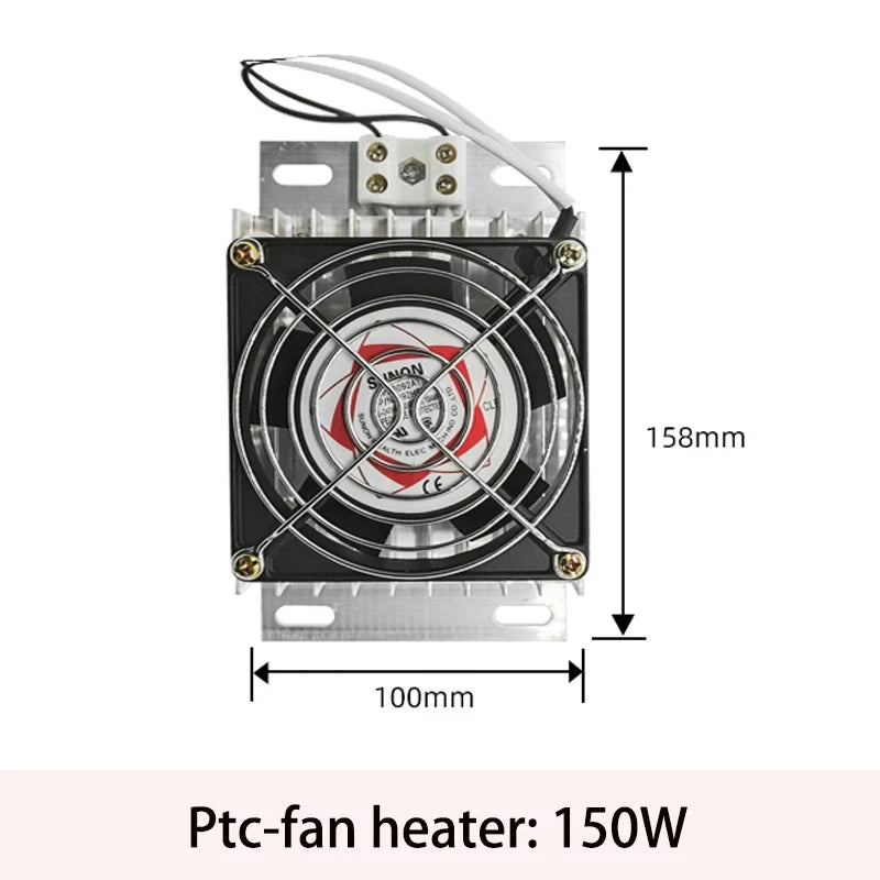 JRD 110V 220V aluminum alloy heater with fan fan heating plate PTC prevent icing fan heater pets Chicken house Dog house heater