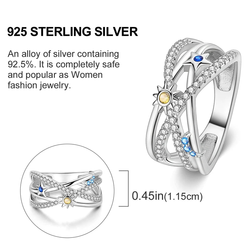 2026 Novas Alianças de Prata 925 Zircônia Brilhante Anéis CZ Anéis Para Mulheres Casamento Original Joias Finas Acessórios Presentes