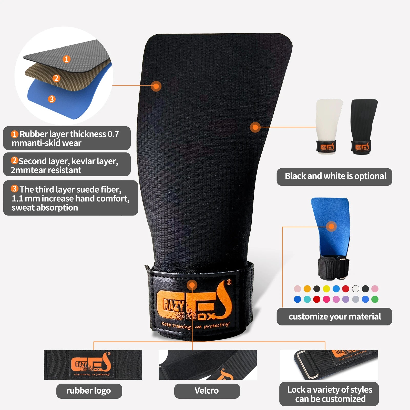 Weightlifting Grip Lifting glove Guantes Crossfit Guantes Para...