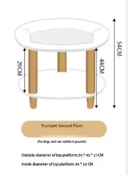 Indoor luxury cat bed raised dog bed soft plush pet sofa couch for m s with anti-slip bottom on clearance