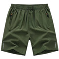 Shorts Masculinos de Verão Seda Gelada Corrida Academia Esporte Secagem Rápida Respirável Praia Fitness Jogging Casual Esportivo