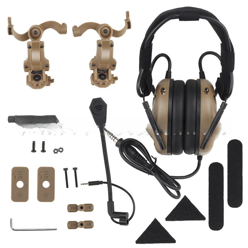 O Headgear de Quinta Geração Usa Um Headset Tático Dobrável All-in-one