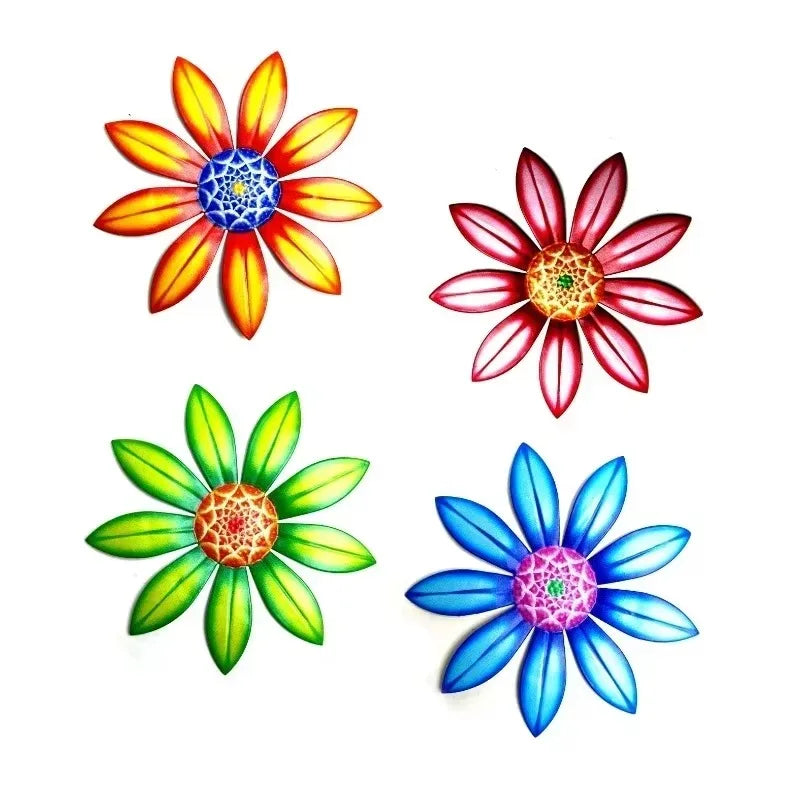 Decoração de flor de metal
