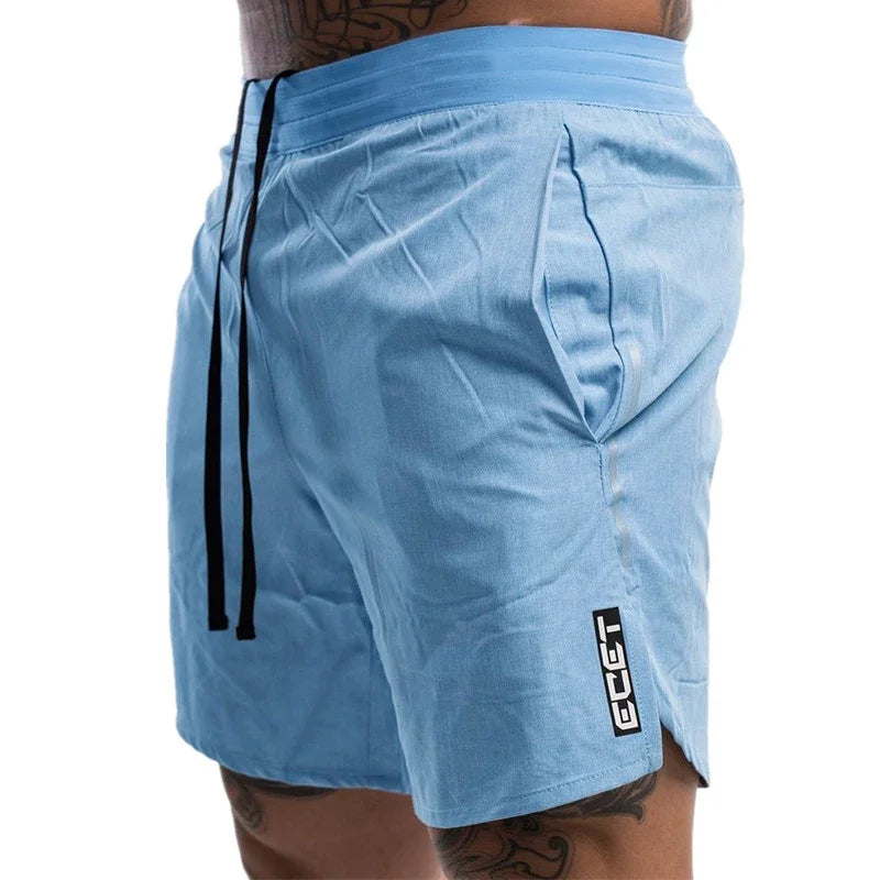 Brand Men Fitness Bodybuilding Gyms Workout Shorts Man Summer Male...