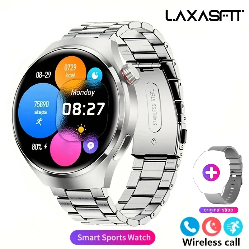 G.L Wear 2025 Novo Smartwatch Masculino Tela HD Rastreamento de Saúde Chamada Bluetooth Assistente de Voz Smartwatch Esportivo