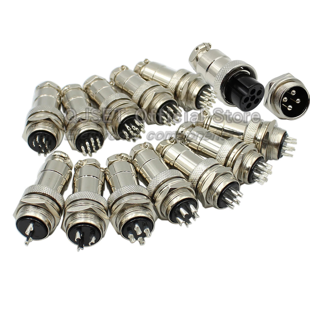 Conjunto de Conectores de Aviação WonderNest GX12 GX16 GX20 2-15 Pinos