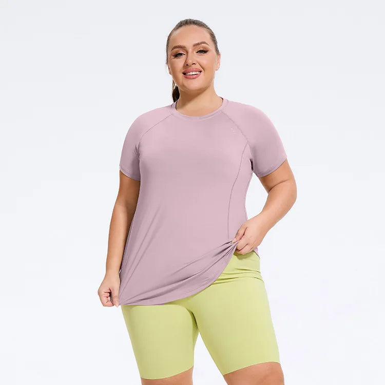 Top Fitness Manga Curta Secagem Rápida — Leveza e Performance
