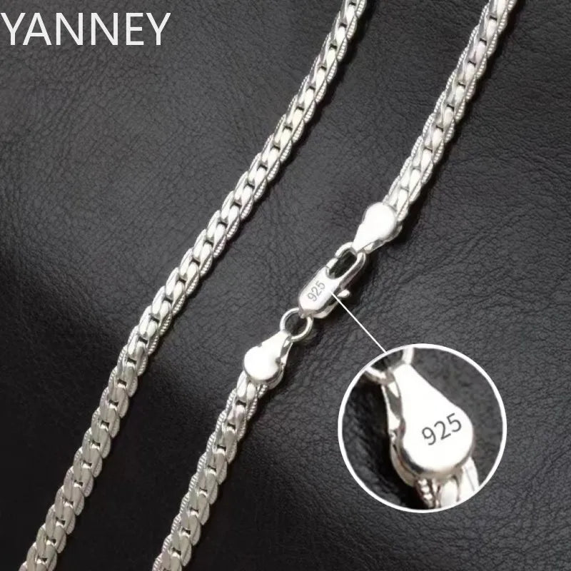 925 Sterling Silver Necklace with 6mm Chain