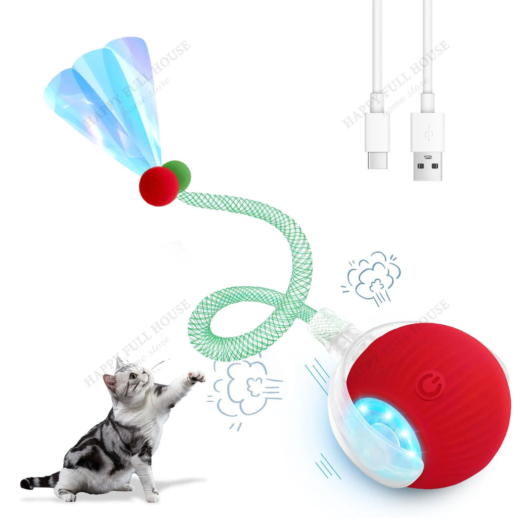 Brinquedos Interativos para Gatos com 3 Modos de Jogo, Brinquedos Automáticos para Gatos, Bola Elétrica Móvel para Gatinhos Entediados e Gatos Adultos