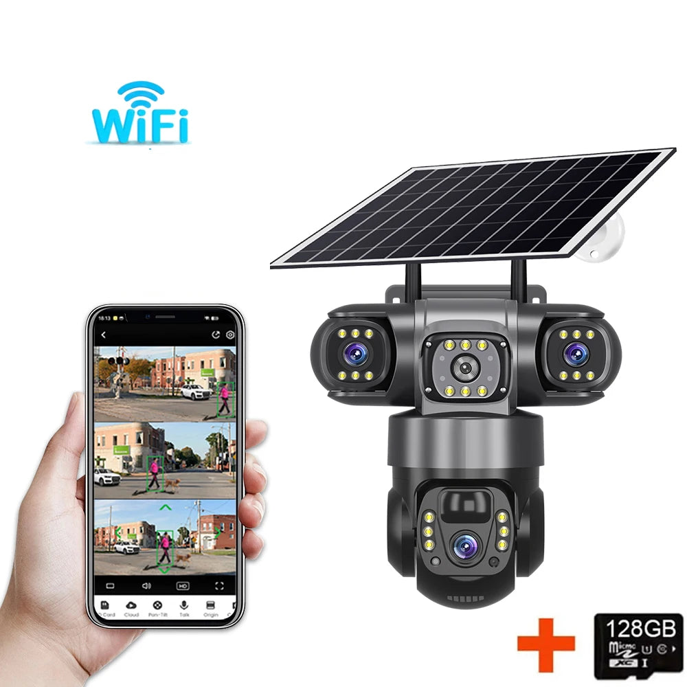 Three Lens Three - Screens WIFI - IP Camera 12MP