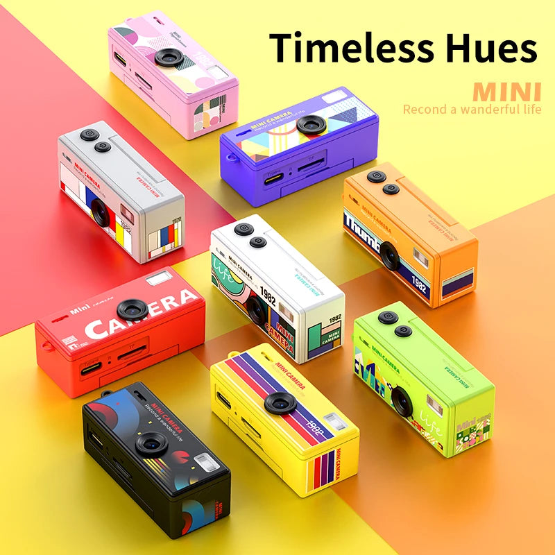 Mini Thumb Camera 0.96inch Flip Screen Keychain Camera Retro 720P Outdoor Sports Camera Very Small Camcorder Video Recorder