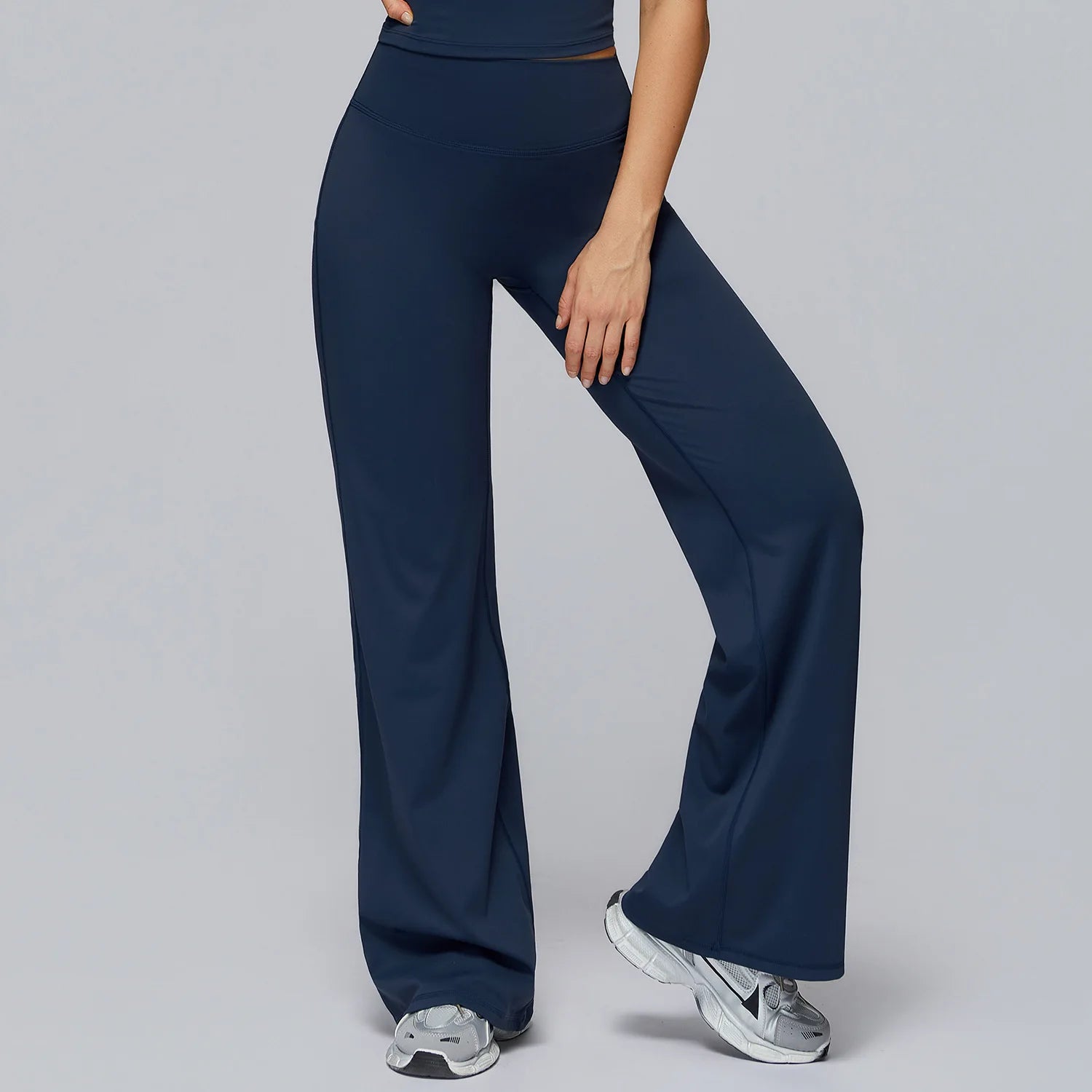 Gym Flared Pants Leggings Workout Woman ECO High Waist Butt Lifting Yoga Trousers Pilates Dance Fitness Bell-Bottom Pants