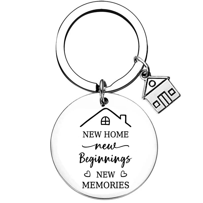 Chaveiro de Aço Inoxidável WonderNest Novo Lar Chá de Casa Nova