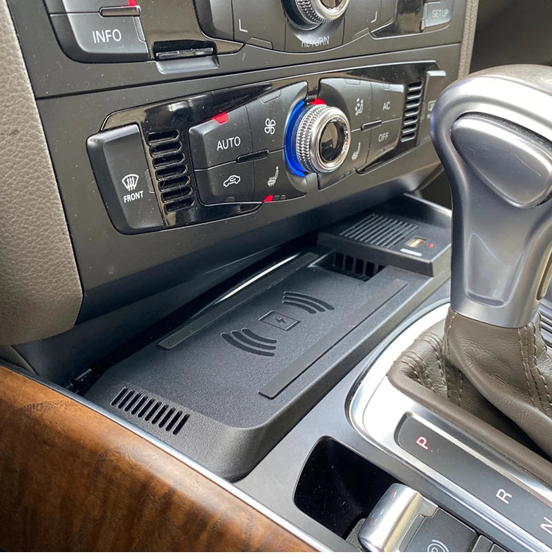 Carregador Sem Fio Veicular WonderNest 15W Audi A4 A5 Q5 S5 RS5