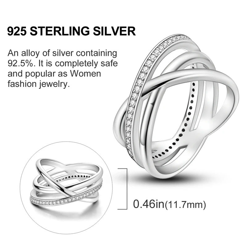 2026 Novas Alianças de Prata 925 Zircônia Brilhante Anéis CZ Anéis Para Mulheres Casamento Original Joias Finas Acessórios Presentes