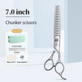 Conjunto Profissional de Tosas Domésticas para Animais de Estimação Fenice Tesouras Retas Curvas de Desbaste e Tosa de 6/6,5/7/7,5 Polegadas com Parafuso de Rolamento para Cães/Gatos