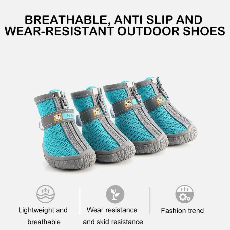 Sapatos para Cães com Sola Antiderrapante Proteção de Pelúcia Grossa Sapatos para Patas de Animais Quentes para Cães Sapatos Antiderrapantes Respiráveis Botas para Animais de Estimação para Escalada