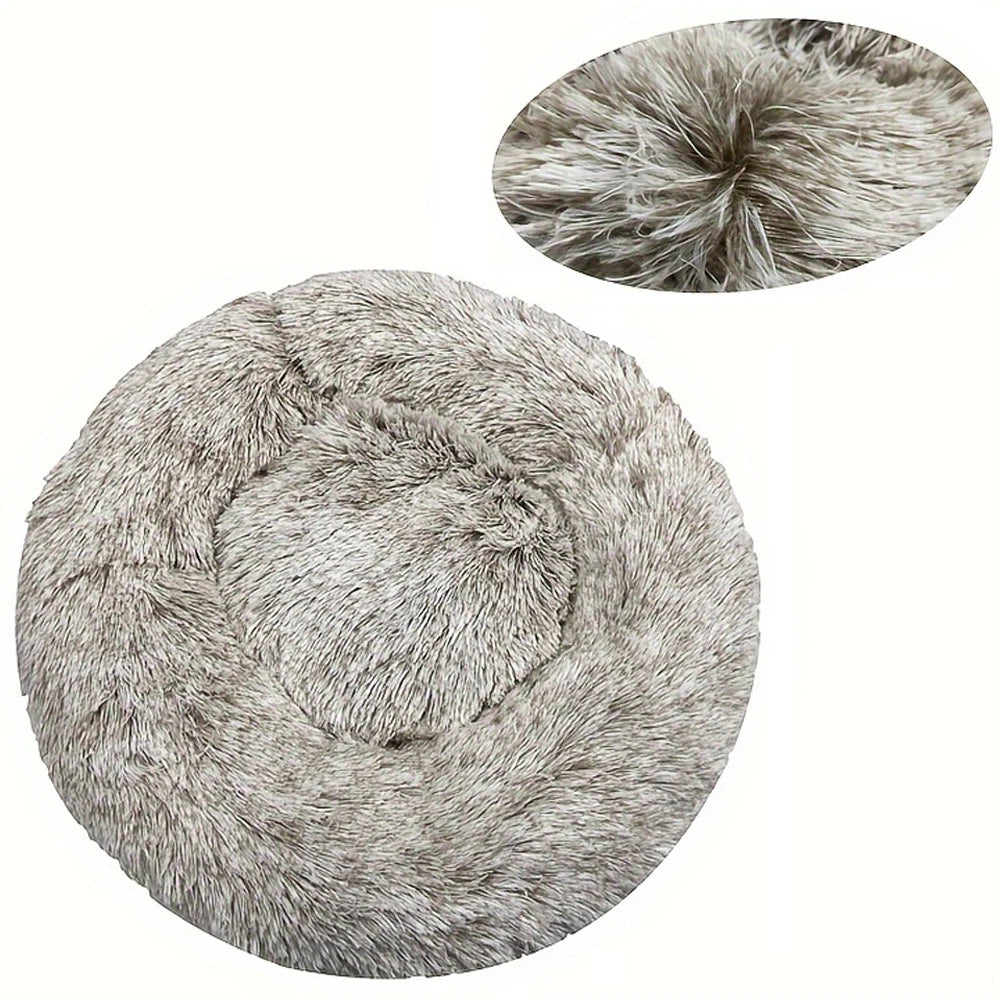 Cama Redonda para Cães, Cama Quente de Inverno para Gatos, Cesto de Pelúcia para Cães, Cama Lavável para Pequenos, Médios e Grandes Cães, Sofá para Gatos