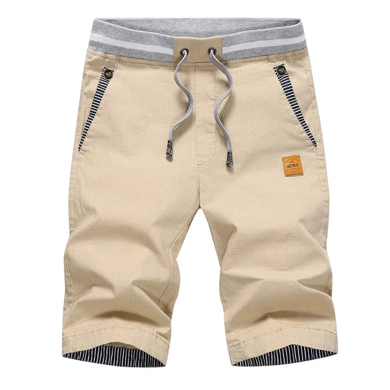 Mais Recente Algodão Masculino Moda Masculina Shorts Curtos Verão Casual Shorts Linho Masculino Bermudas Praia Plus Size 4XL Joggers Masculino Hot