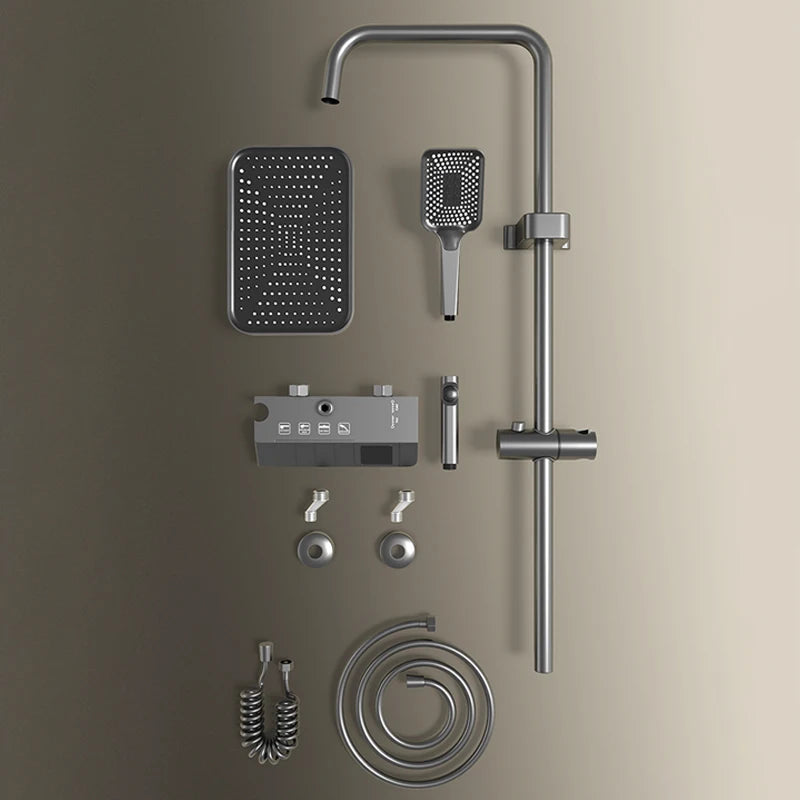 Digital LED Luxury Rain Shower System Full Set