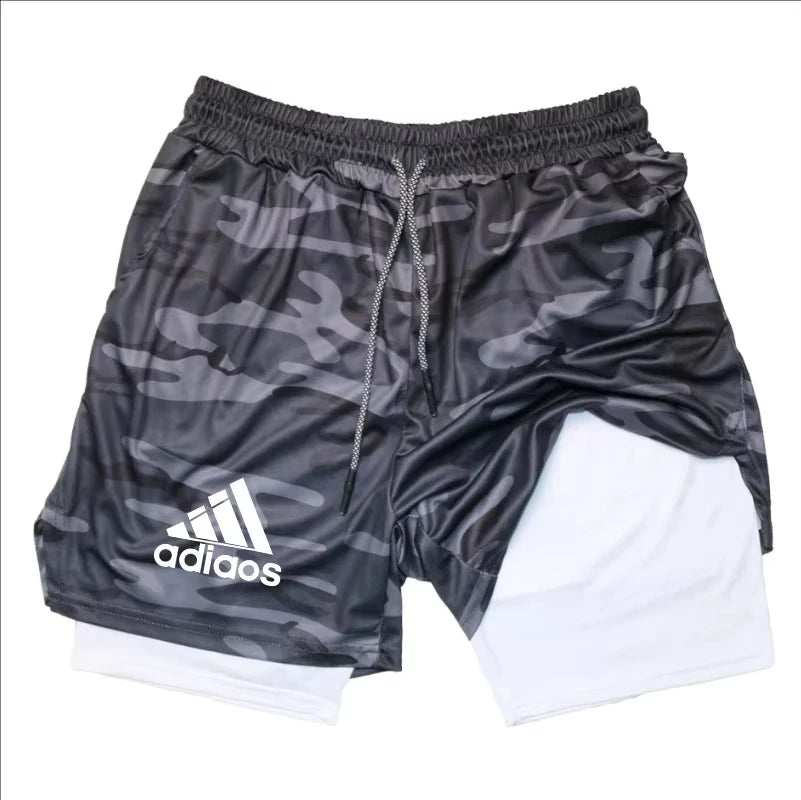 Men's compression shorts running training sports shorts summer gym...