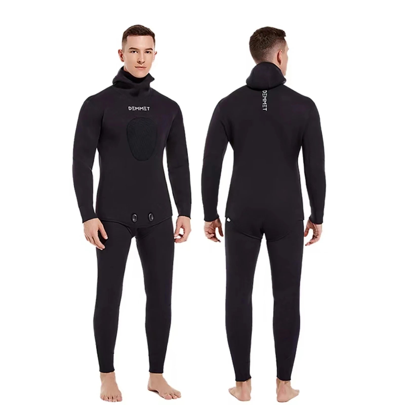 Roupas de mergulho em neoprene para mergulho autônomo, 3MM, inverno, quente, masculino, com capuz, para surf, zíper frontal, snorkeling, caça submarina, roupa de mergulho com capuz, Brasil