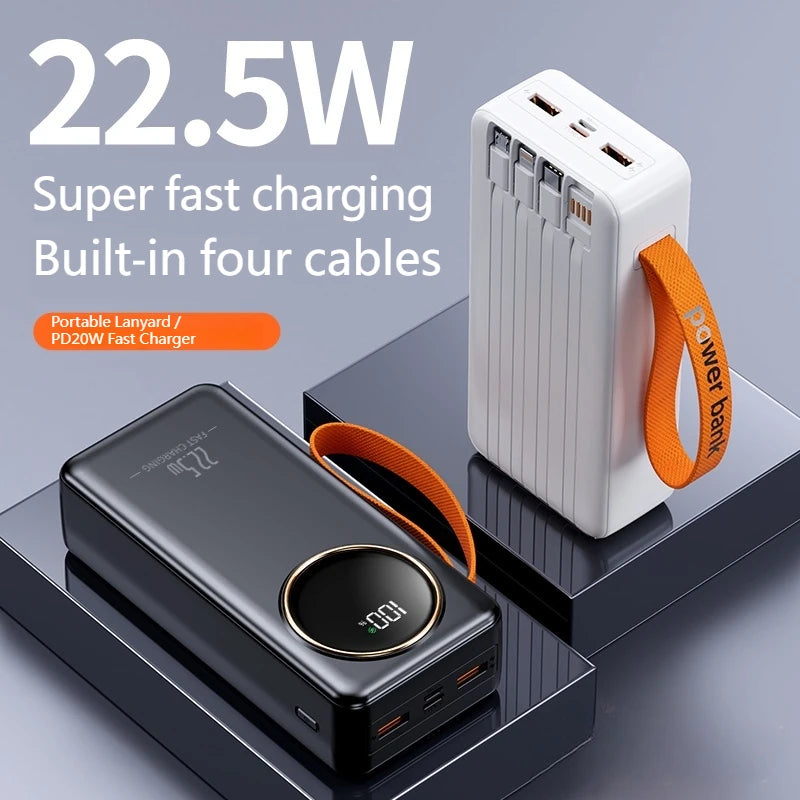 Portable Power Bank 80000mAh 22.5W Super Fast Charger Large Capacity