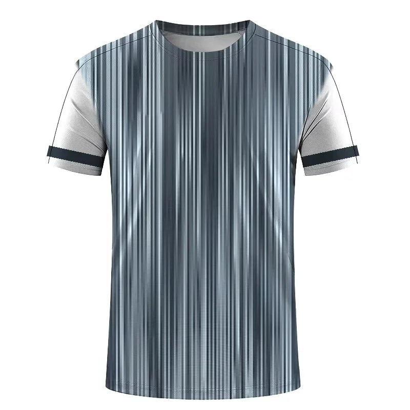 Simple Fashion Sports T-shirts For Men Summer Outdoor Short Sleeve 3D Printed T Shirts Casual Loose Running Fitness Tees Tops