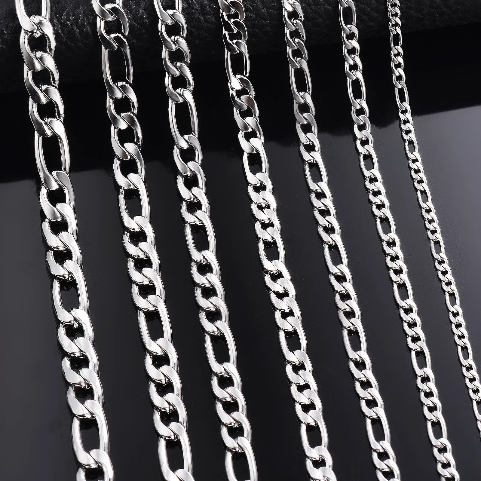 Colar de prata esterlina 925 atacado 2-12mm de largura 40-75cm de comprimento corrente fecho lagosta joias de noivado masculinas e femininas