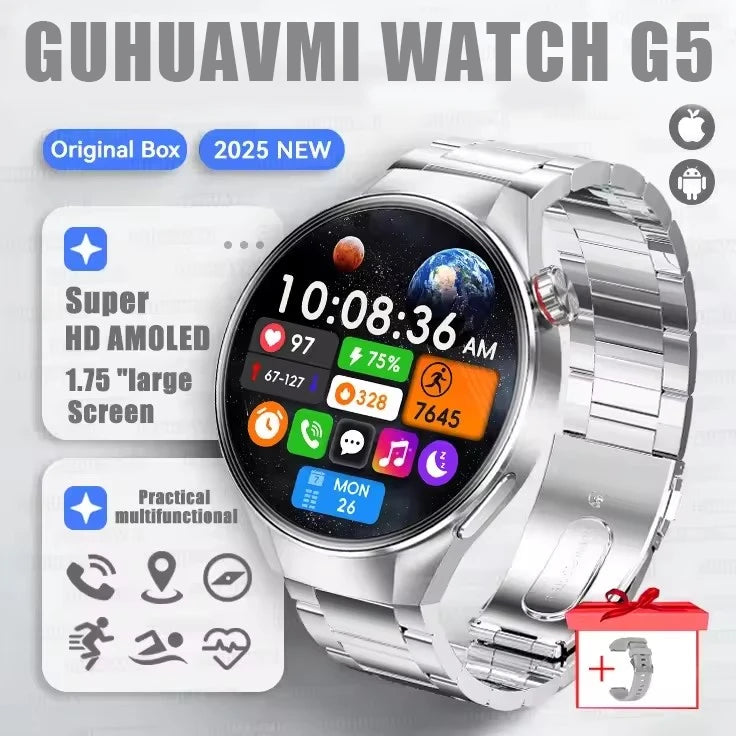 Watch G5 Plus Smart Watch 1.75 AMOLED GPS Heart Rate Bluetooth