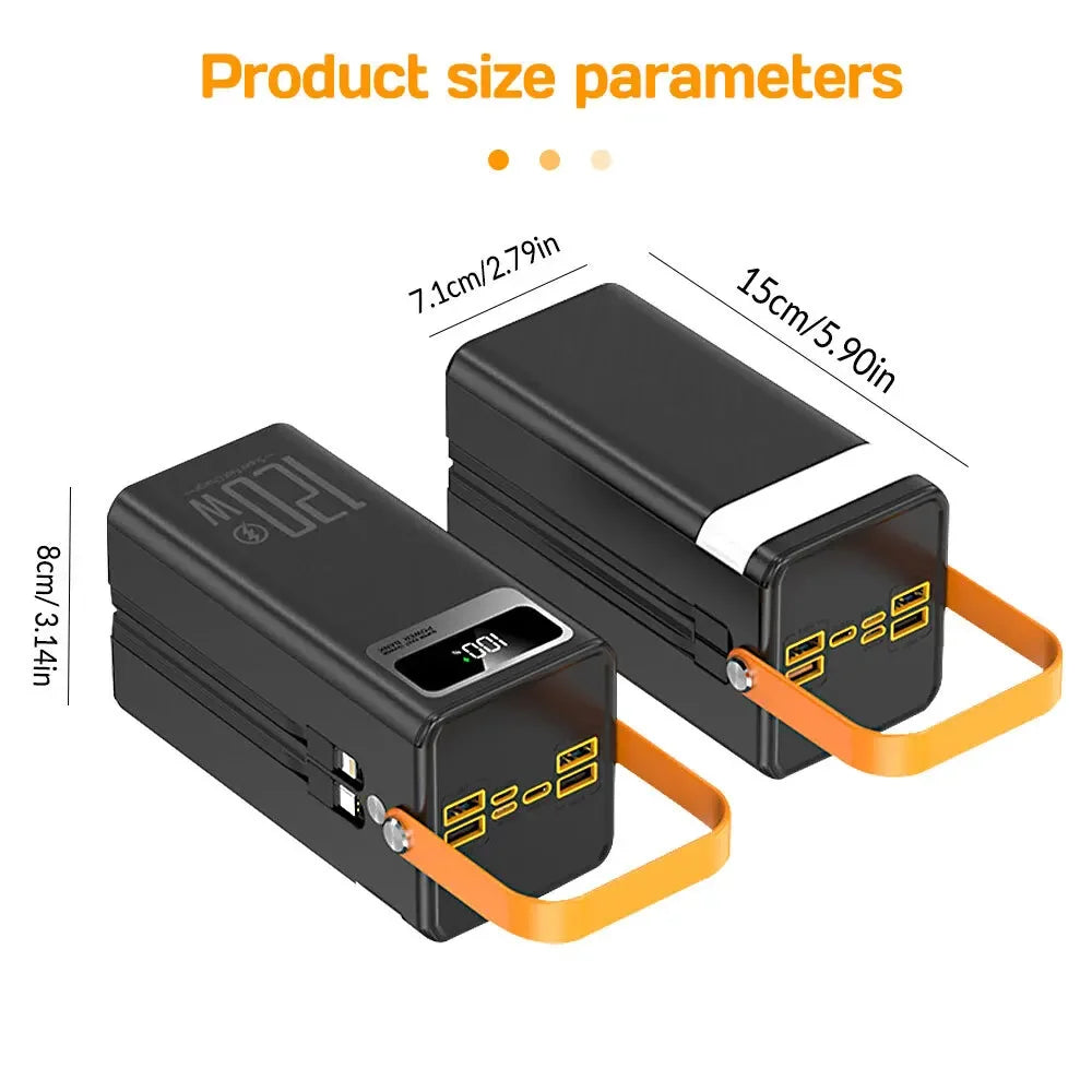 Portable Power Bank 80000mAh 120W Super Fast Charger Large Capacity