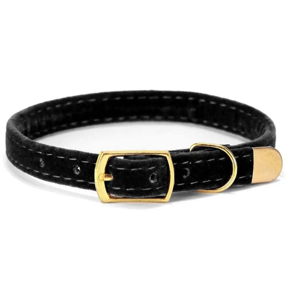 Cute Flocked Cloth Cat Collars Adjustable with Or Without a Bell Cat Tie Durable Pet Supplies Cat Dog