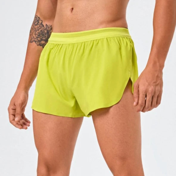 Shorts Esportivos Masculinos de Corrida para Academia com Forro Anti-escape Secagem Rápida para Treino Fitness Corrida Calça Flecha