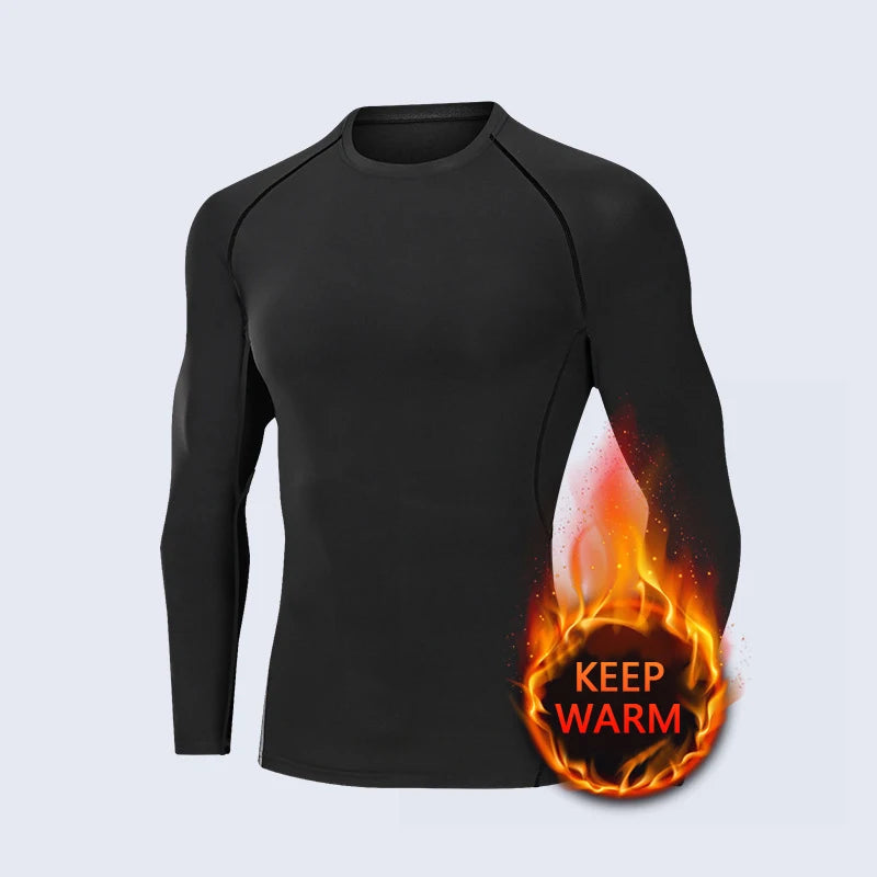 Uma peça de blusa masculina justa de manga comprida, fina, de secagem rápida e alta elasticidade para fitness, adequada para esportes de primavera e verão