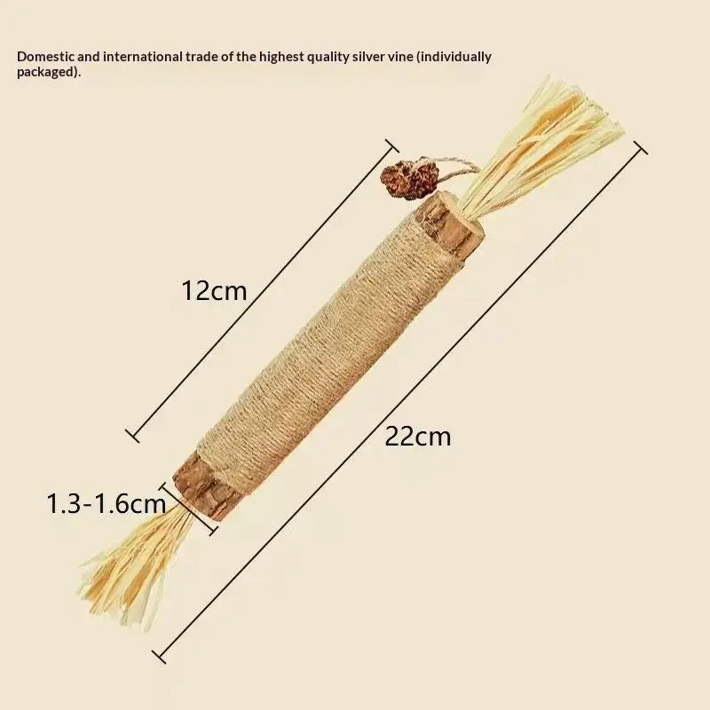 Gato Toys Natural Wood Knotweed Teething Sticks Insect Galls