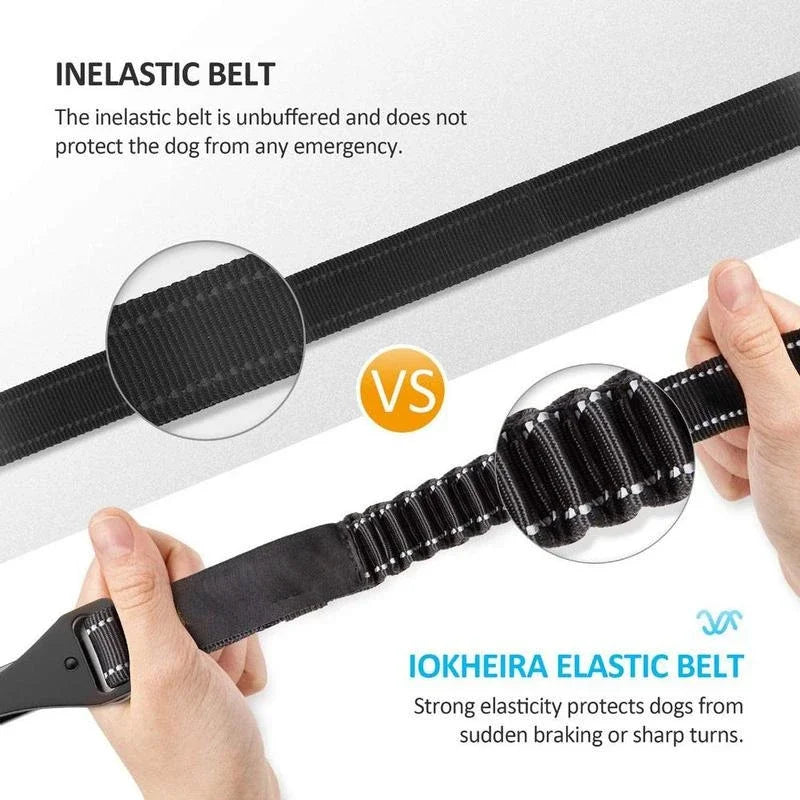 Cinto de Segurança Ajustável para Cães em Carro Coleira de Segurança para Veículos Cinto de Nylon Refletivo Acessórios para Cães Pequenos e Grandes