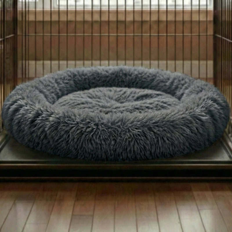 Cama Calmante para Cães e Gatos com Recheio Extra, adapta-se ao formato do corpo do seu pet | Macia e fofa como deitar-se nas nuvens | 9 cores