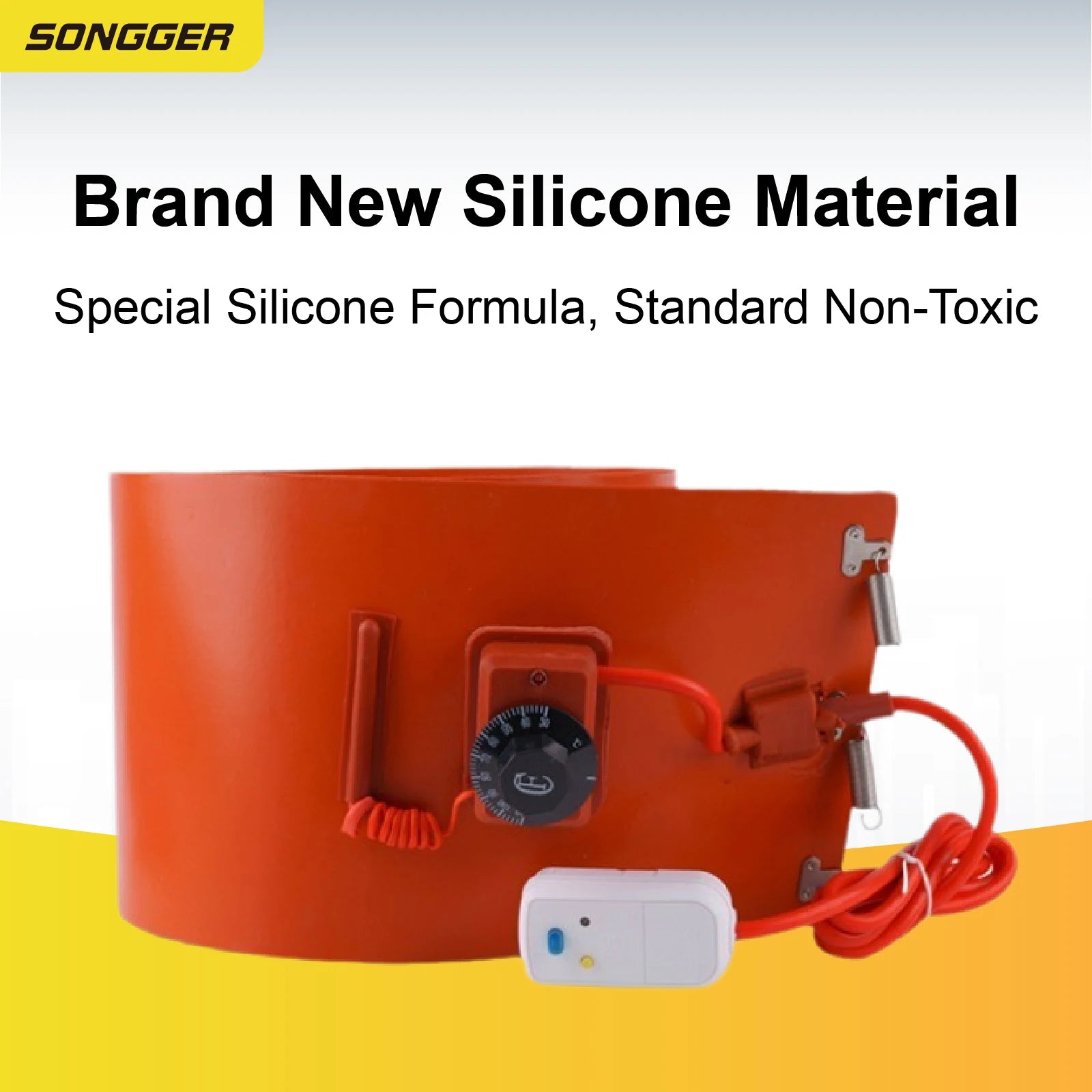 Silicone Gas Bottle Heater 5kg 13kg 15kg 50kg Heating Band Pad with Thermostat for LPG Propane Tank Cylinder Drum Outdoor